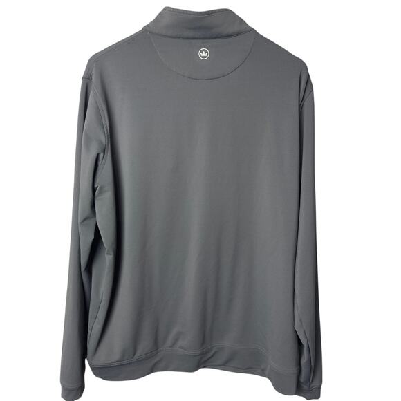 Peter Millar Perth Quarter Zip Pullover Jacket Dark Gray XL Golf Athleisure FLAW - Picture 4 of 12